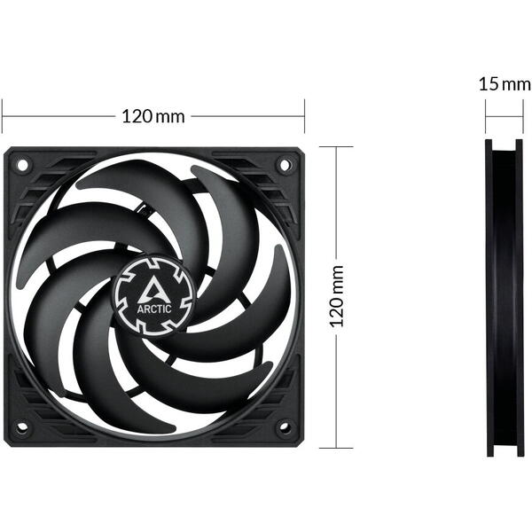 Ventilator PC Arctic P12 Slim PWM PST