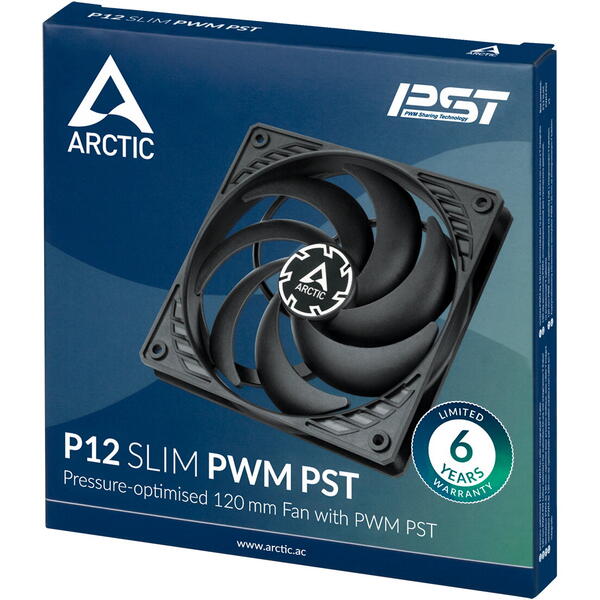 Ventilator PC Arctic P12 Slim PWM PST