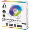 Ventilator PC Arctic P12 PWM PST ARGB 0dB White