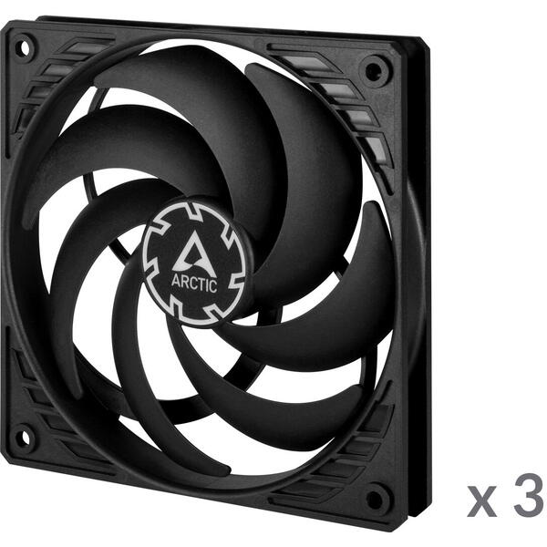 Ventilator PC Arctic P12 Slim PWM PST Three Fan Pack