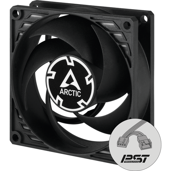 Ventilator PC Arctic P8 PWM PST, Black