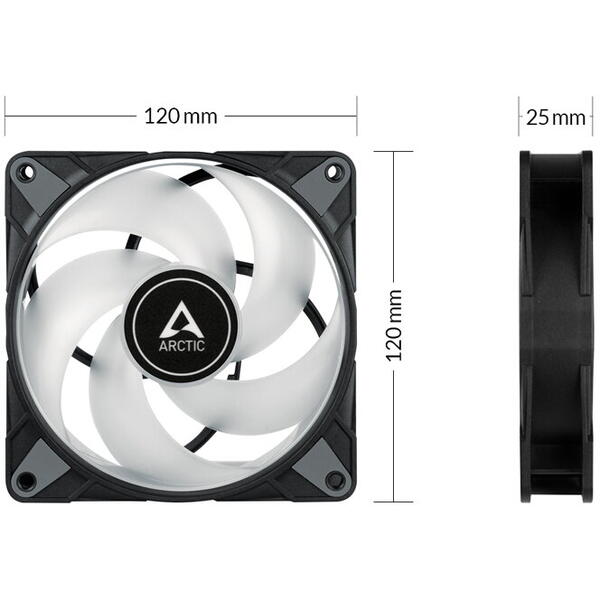 Ventilator PC Arctic P14 PWM PST RGB, Three Fan Pack, Controller RGB inclus
