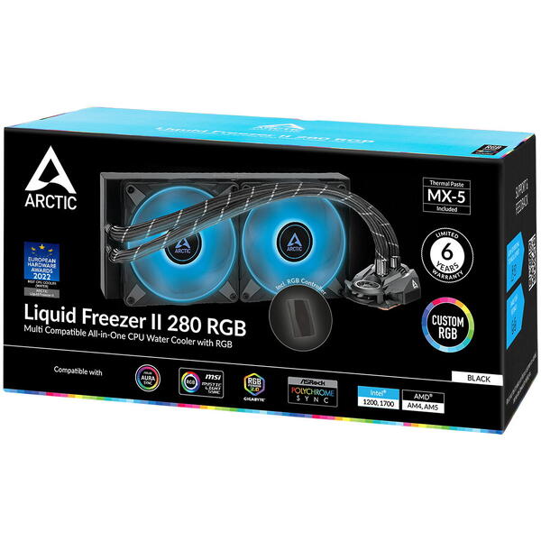 Cooler Arctic Liquid Freezer II 280 RGB, Controller RGB inclus