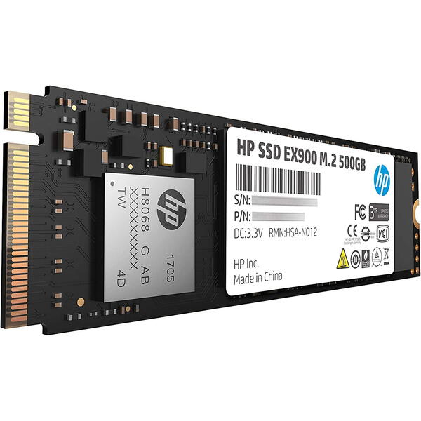 SSD HP EX900 500GB PCI Express 3.0 x4 M.2 2280