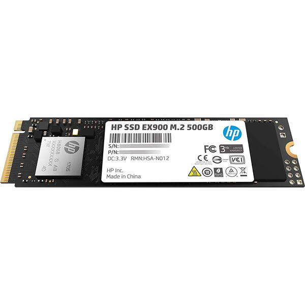 SSD HP EX900 500GB PCI Express 3.0 x4 M.2 2280