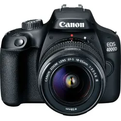 EOS 4000D Aparat Foto DSLR 18MP CMOS FullHD Kit cu Obiectiv EF-S 18- 55 F/3.5-5.6 III Negru