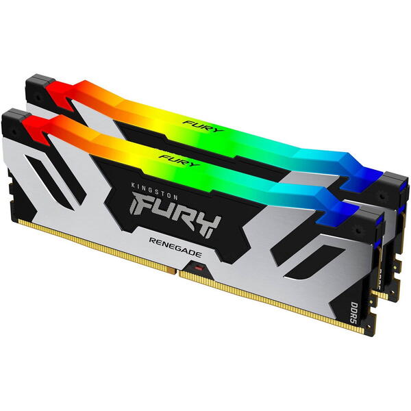 Memorie Kingston FURY Renegade RGB 32GB DDR5 6000MHz CL32 Kit Dual Channel