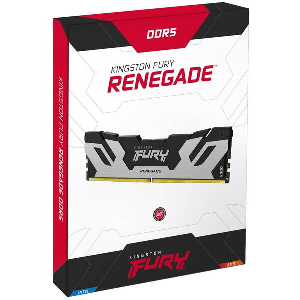 Memorie Kingston FURY Renegade Silver 32GB DDR5 6000MHz CL32 Kit Dual Channel