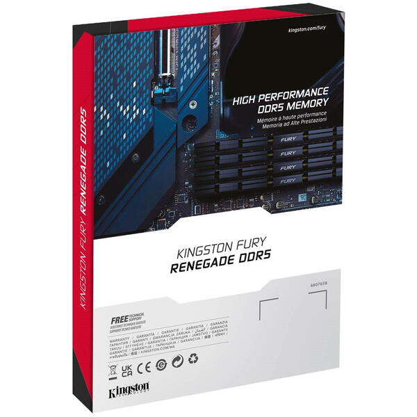 Memorie Kingston FURY Renegade Silver 32GB DDR5 6000MHz CL32 Kit Dual Channel