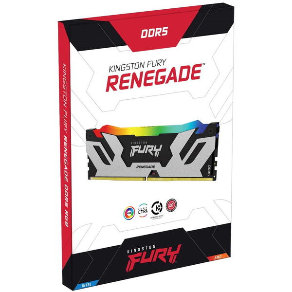 Memorie Kingston FURY Renegade RGB 16GB DDR5 6400MHz CL32