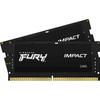 Memorie Notebook Kingston FURY Impact, 16GB, DDR5, 4800MHz, CL38, 1.1v, Dual Channel Kit