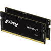 Memorie Notebook Kingston FURY Impact, 16GB, DDR5, 4800MHz, CL38, 1.1v, Dual Channel Kit