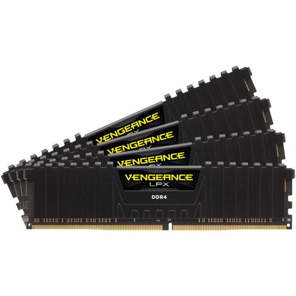 Memorie Corsair Vengeance LPX Black 32GB DDR4 3600MHz CL16 Quad Channel Kit