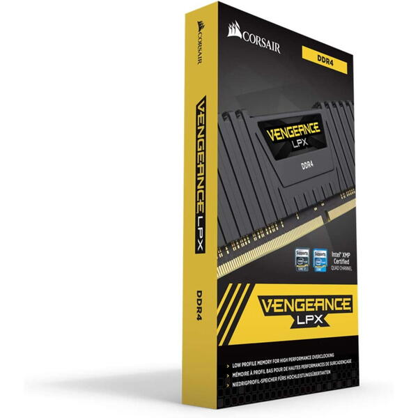 Memorie Corsair Vengeance LPX Black 32GB DDR4 3600MHz CL16 Quad Channel Kit