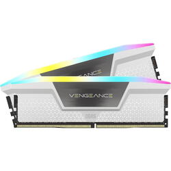 Memorie Corsair Vengeance RGB 32GB DDR5 6200MHz CL36 Kit Dual Channel White