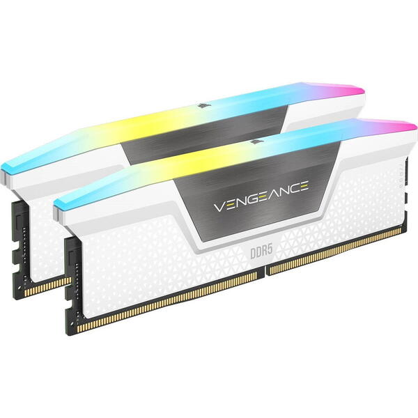 Memorie Corsair Vengeance RGB 32GB DDR5 5600MHz CL36 Kit Dual Channel White