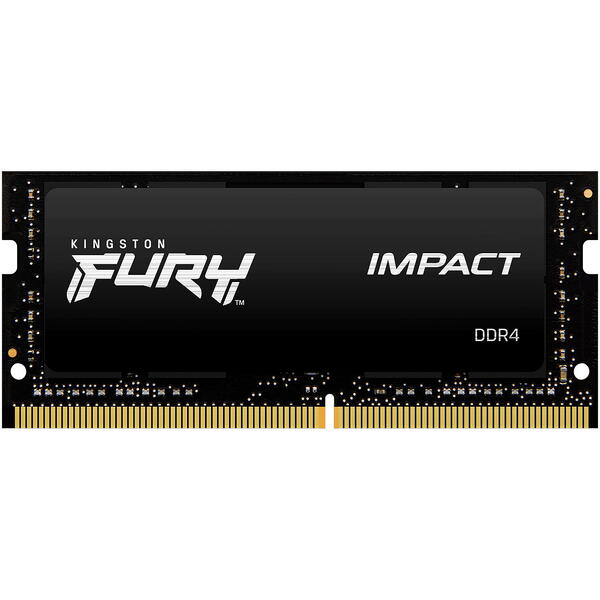 Memorie Notebook Kingston FURY Impact, 8GB, DDR4, 2666MHz, CL15, 1.2V