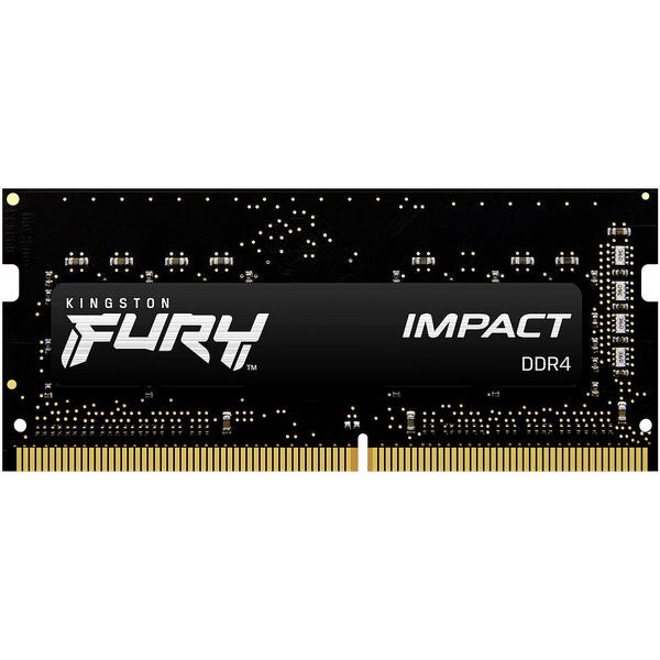 Memorie Notebook Kingston FURY Impact, 16GB, DDR4, 2666MHz, CL15, 1.2v