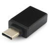 Adaptor USB Gembird USB 2.0 Type-C (T) la USB 2.0 (M), Negru