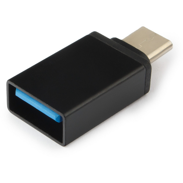 Adaptor USB Gembird USB 2.0 Type-C (T) la USB 2.0 (M), Negru