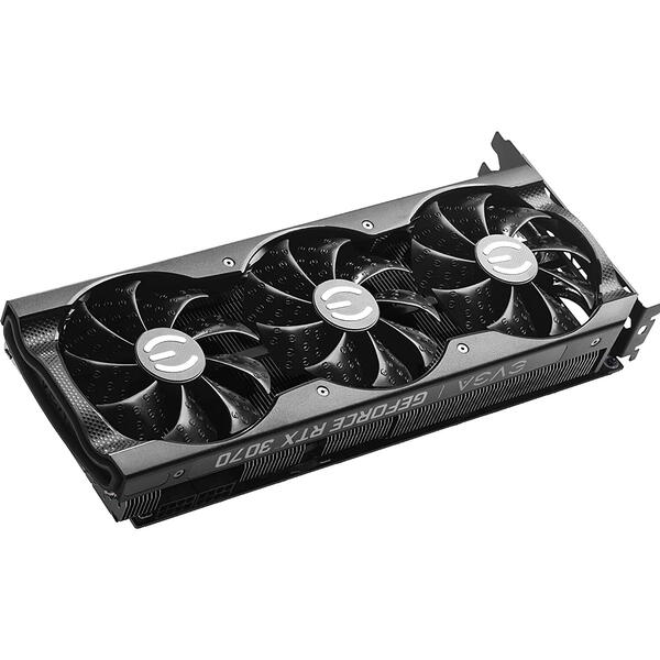 Placa video EVGA nVidia GeForce RTX 3070 XC3 Black Gaming LHR 8GB GDDR6 256bit