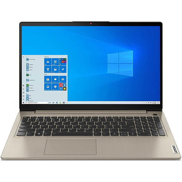 Laptop Lenovo IdeaPad 3 15ITL6, 15.6 inch FHD IPS, Intel Core i5-1135G7, 8GB DDR4, 256GB SSD, Intel Iris Xe, Sand