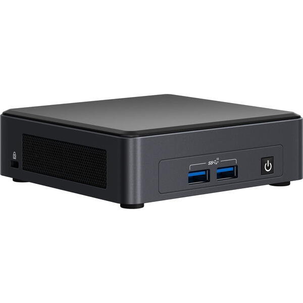 Mini PC Intel NUC 11 Pro Kit NUC11TNHi7, Tiger Canyon, Core i7-1165G7 2.8GHz Tiger Lake, no RAM, no Storage, UHD Graphics, Wi-Fi, Bluetooth, HDMI