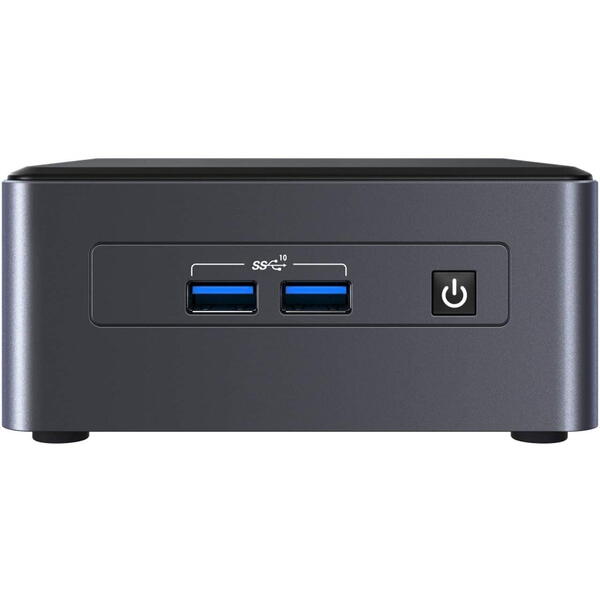 Mini PC Intel NUC 11 Pro Kit NUC11TNKi5, Tiger Canyon, Core i3-1115G4, no RAM, no Storage, Iris Xe Graphics, Wi-Fi, Bluetooth, HDMI