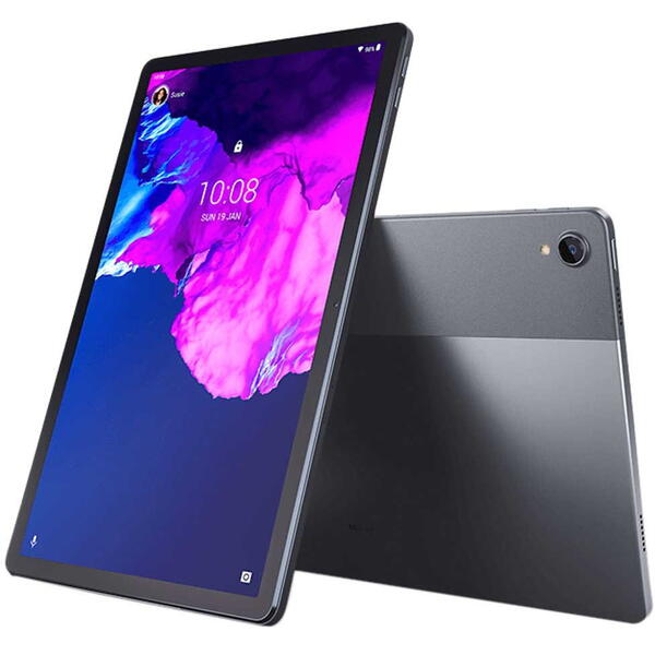 Tableta Lenovo Tab P11 J606L, 11 inch Multi-Touch, Snapdragon 662 2.3GHz Octa Core, 4GB RAM, 128GB flash, Wi-Fi, Bluetooth, 4G, Android 10, Slate Grey