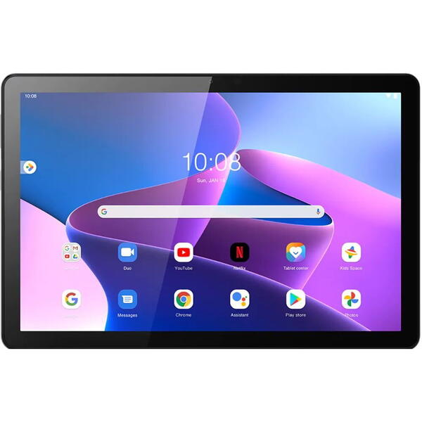 Tableta Lenovo Tab M10 TB328FU, 10.1 inch Multi-touch, Cortex A75 1.8GHz Octa Core, 4GB RAM, 64GB flash, Wi-Fi, Bluetooth, Android 11, Grey