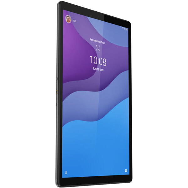 Tableta Lenovo Tab M10 X306X 10.1 inch HD, Multi-touch, Helio P22T 2.3GHz Octa Core, 4GB RAM, 64GB flash, Wi-Fi, Bluetooth, GPS, 4G, Android 10, Grey