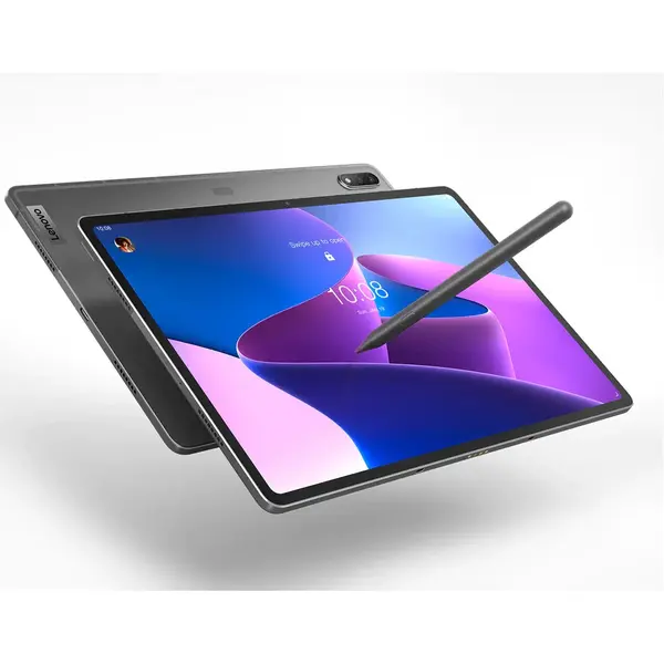 Tableta Lenovo Tab P12 Pro, 12.6 inch Multi-touch 2K AMOLED, Snapdragon 870 5G 3.2GHz, Octa Core, 8GB RAM, 256GB flash, Wi-Fi, Bluetooth, GPS, Android 11, Storm Grey