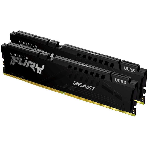 Memorie Kingston FURY Beast 64GB DDR5 5200MHz CL40 Kit Dual Channel