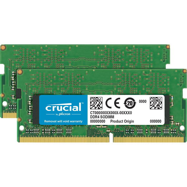 Memorie Notebook Crucial DDR4 16GB 2666MHz CL19 Kit dual Channel
