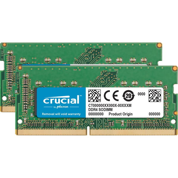 Memorie Notebook Crucial DDR4 64GB 2666MHz CL19 Kit dual Channel