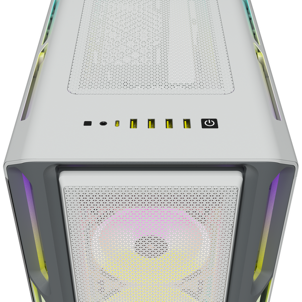 Carcasa Corsair 5000T RGB Tempered Glass White