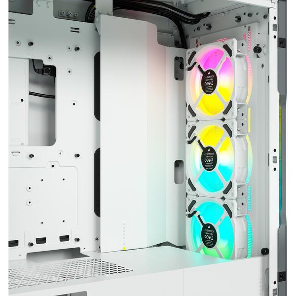 Carcasa Corsair 5000T RGB Tempered Glass White