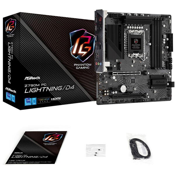 Placa de baza ASRock Z790M PG LIGHTNING/D4 Socket 1700