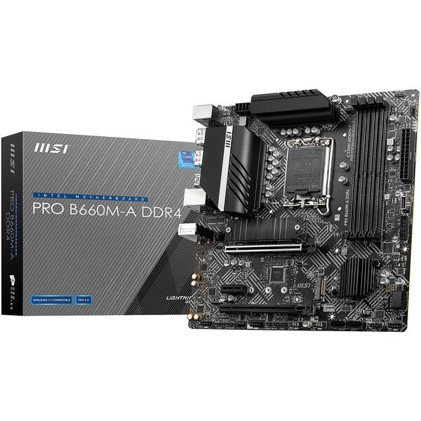 Placa de baza MSI PRO B660M-A DDR4 Socket 1700