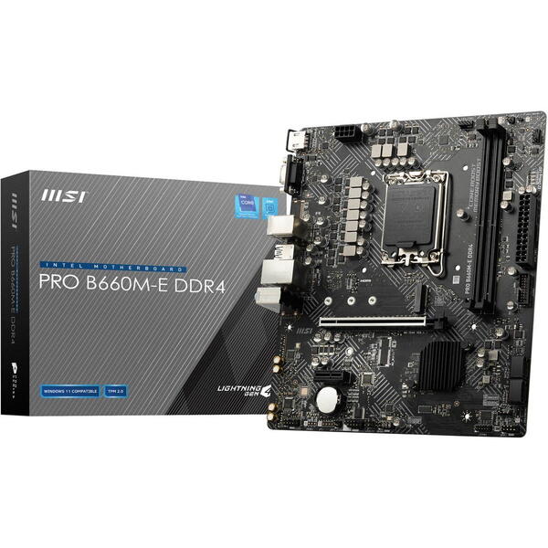 Placa de baza MSI PRO B660M-E DDR4 Socket 1700