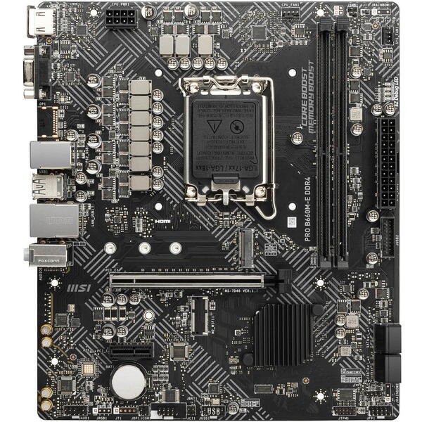 Placa de baza MSI PRO B660M-E DDR4 Socket 1700
