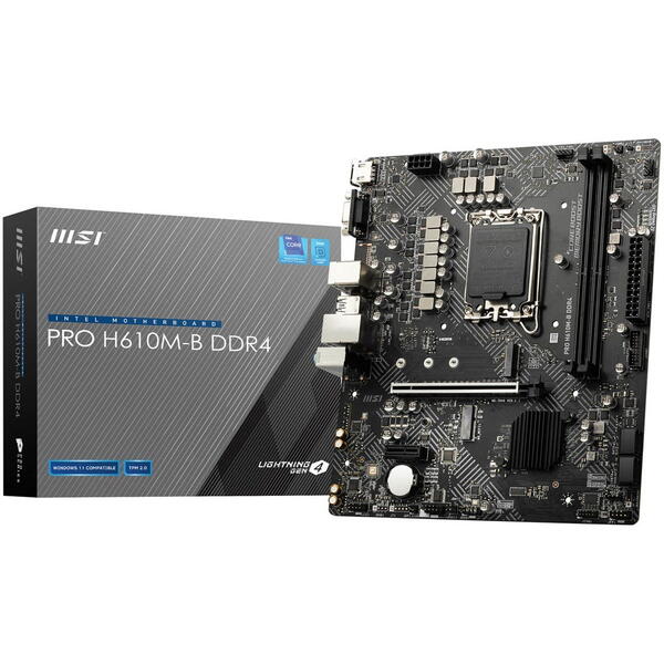 Placa de baza MSI PRO H610M-B DDR4 Socket 1700