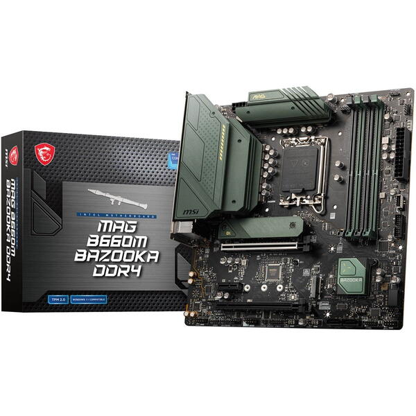 Placa de baza MSI MAG B660M BAZOOKA DDR4 Socket 1700