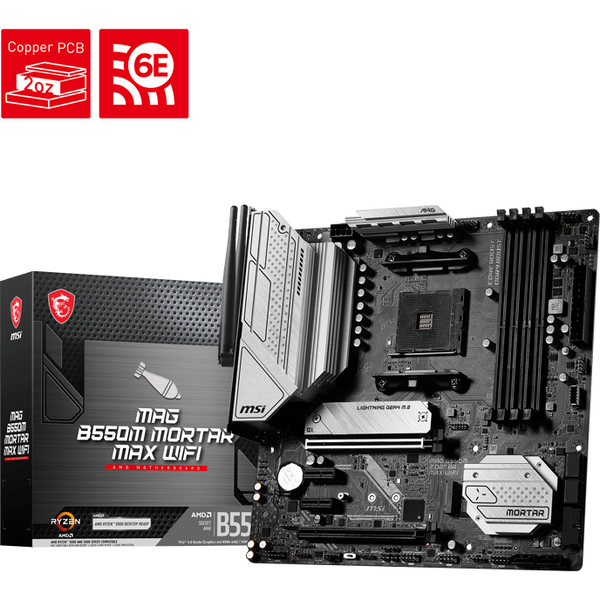 Placa de baza MSI MAG B550M MORTAR MAX WIFI Socket AM4