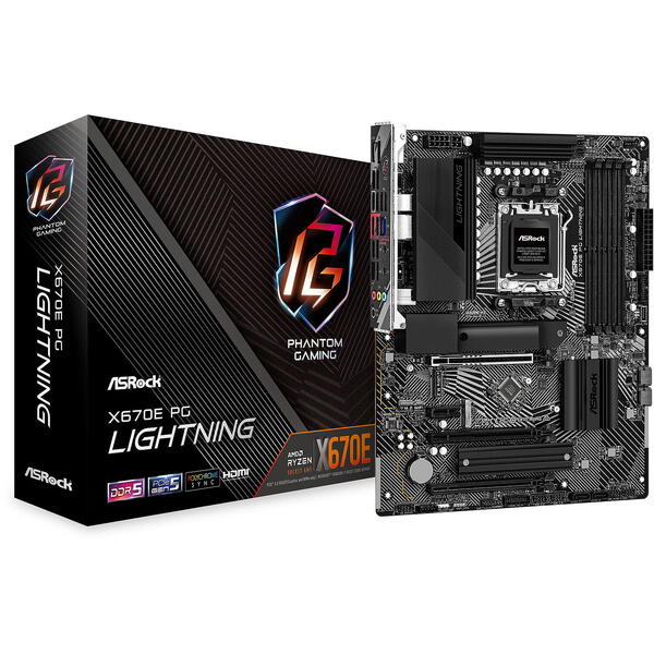 Placa de baza ASRock X670E PG LIGHTNING Socket AM5