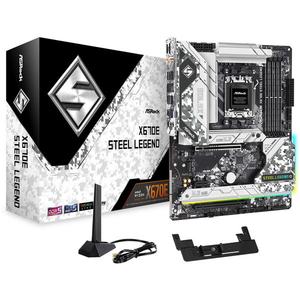 Placa de baza ASRock X670E STEEL LEGEND Socket AM5