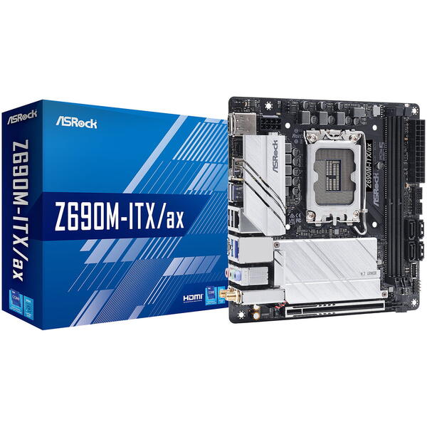 Placa de baza ASRock Z690M-ITX/AX Socket 1700