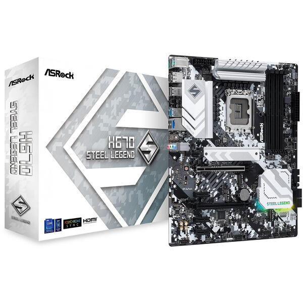 Placa de baza ASRock H670 Steel Legend Socket 1700