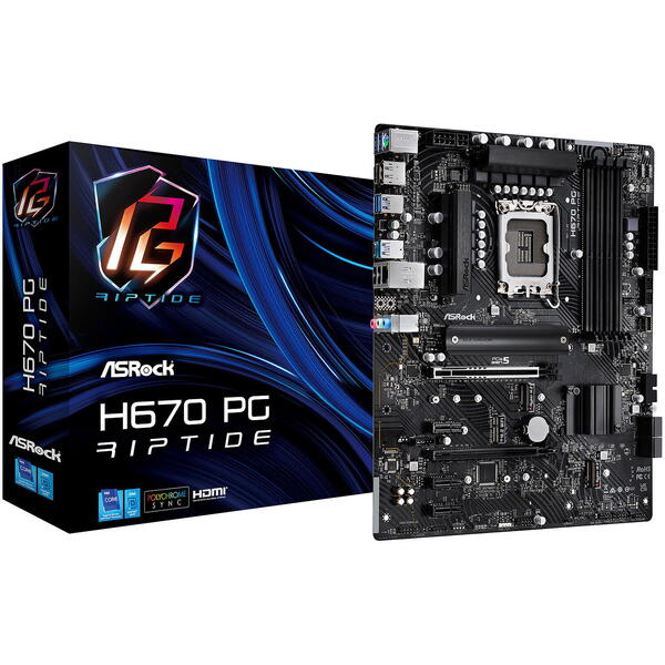 Placa de baza ASRock H670 PG Riptide Socket 1700