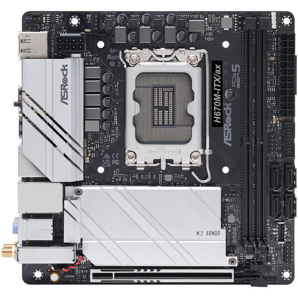 Placa de baza ASRock H670M-ITX/ax Socket 1700